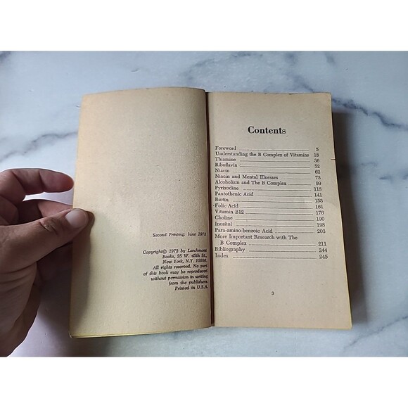 Body, Mind And The B Vitamins By Ruth Adams & Frank Murray Paperback - Picture 3 of 10